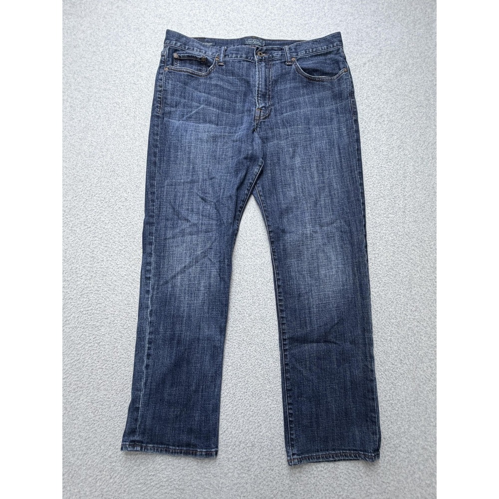 Lucky Brand 363 Vintage Straight Jeans Mens 36x30 Blue Medium Wash Stretch Denim